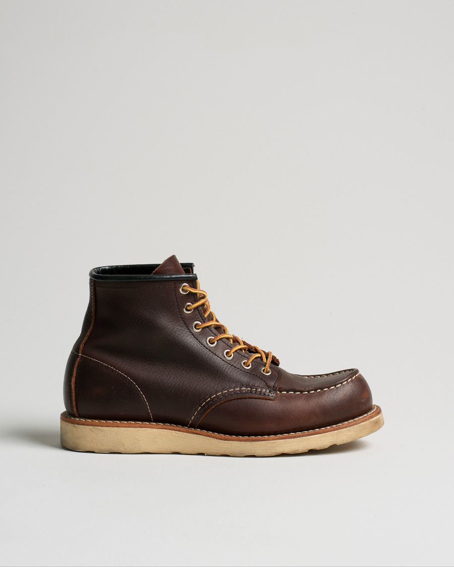 Mies | Red Wing Shoes Moc Toe Boot Briar Oil Slick Leather | Pre-owned | Red Wing Shoes Moc Toe Boot Briar Oil Slick Leather