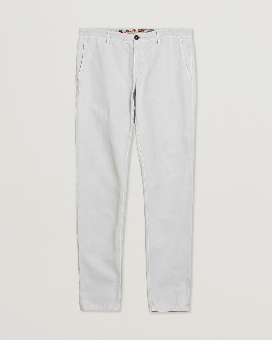 Mies | Pre-owned Housut | Pre-owned | Incotex Slim Fit Stretch Slacks Light Grey W35