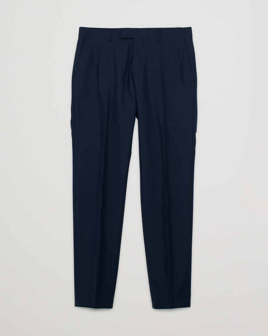 Mies | Pre-owned Housut | Pre-owned | Oscar Jacobson Damien Wool Barberis Super 120 Trousers Blue