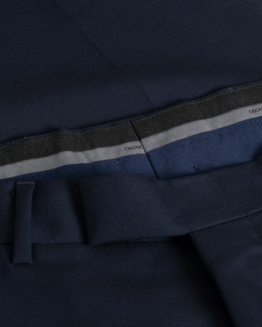 Mies | Pre-owned Housut | Pre-owned | Oscar Jacobson Damien Wool Barberis Super 120 Trousers Blue