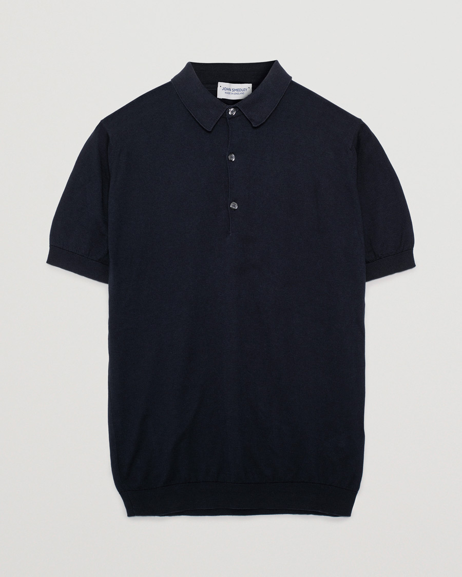 Mies | Pre-owned Pikeet | Pre-owned | John Smedley Adrian Slim Fit Sea Island Polo Navy