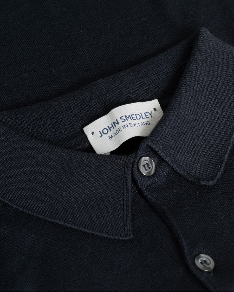 Mies | Pre-owned Pikeet | Pre-owned | John Smedley Adrian Slim Fit Sea Island Polo Navy