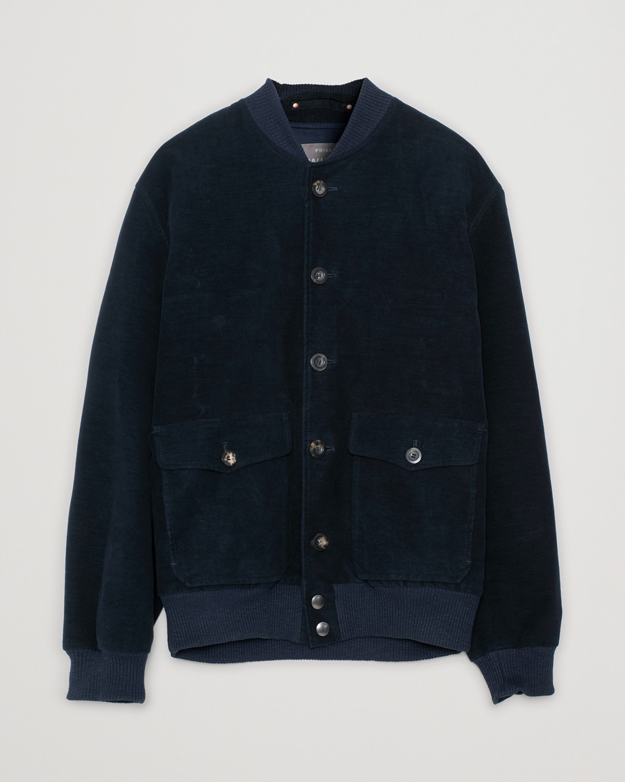 Mies | Takit | Pre-owned | Private White V.C. Moleskin Bomber Jacket Midnight