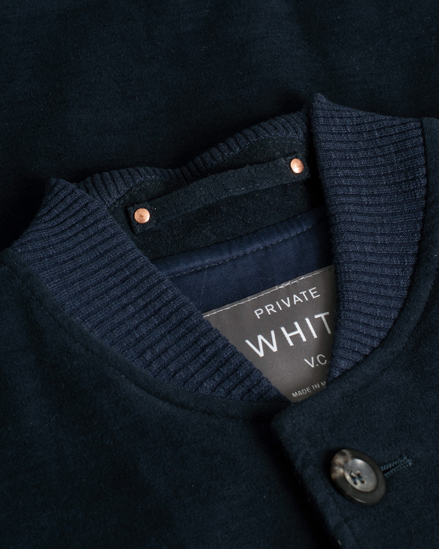 Mies | Takit | Pre-owned | Private White V.C. Moleskin Bomber Jacket Midnight