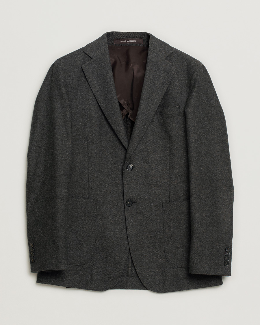 Mies | Oscar Jacobson Edgar Wool Blazer Brown 46 | Pre-owned | Oscar Jacobson Edgar Wool Blazer Brown 46