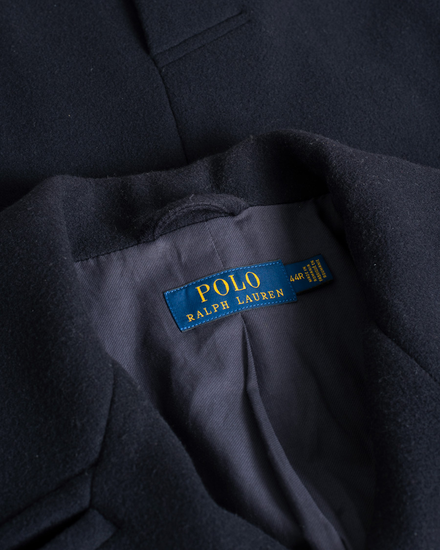 Mies | Polo Ralph Lauren Wool Peacoat Navy | Pre-owned | Polo Ralph Lauren Wool Peacoat Navy