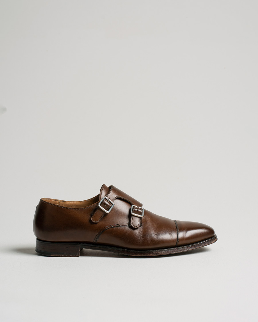 Mies | Pre-owned Kengät | Pre-owned | Crockett & Jones Lowndes Monkstrap City Sole Dark Brown Calf UK6,5 - EU40,5