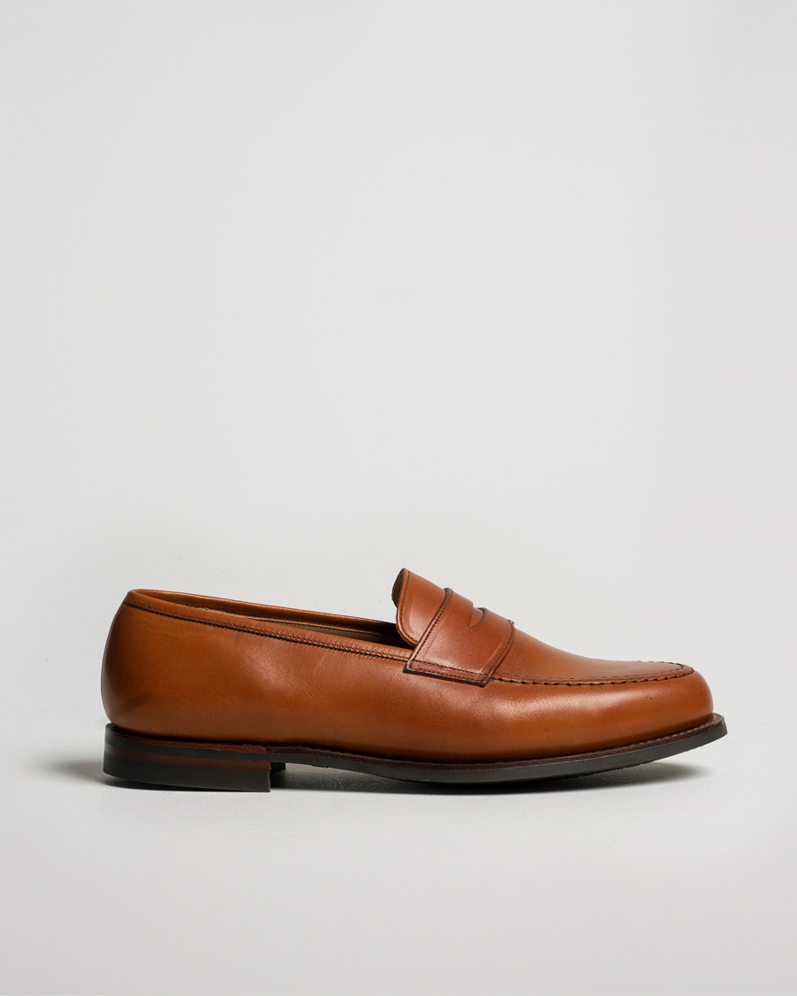 Mies | Crockett & Jones Boston City Sole Congac Calf | Pre-owned | Crockett & Jones Boston City Sole Congac Calf