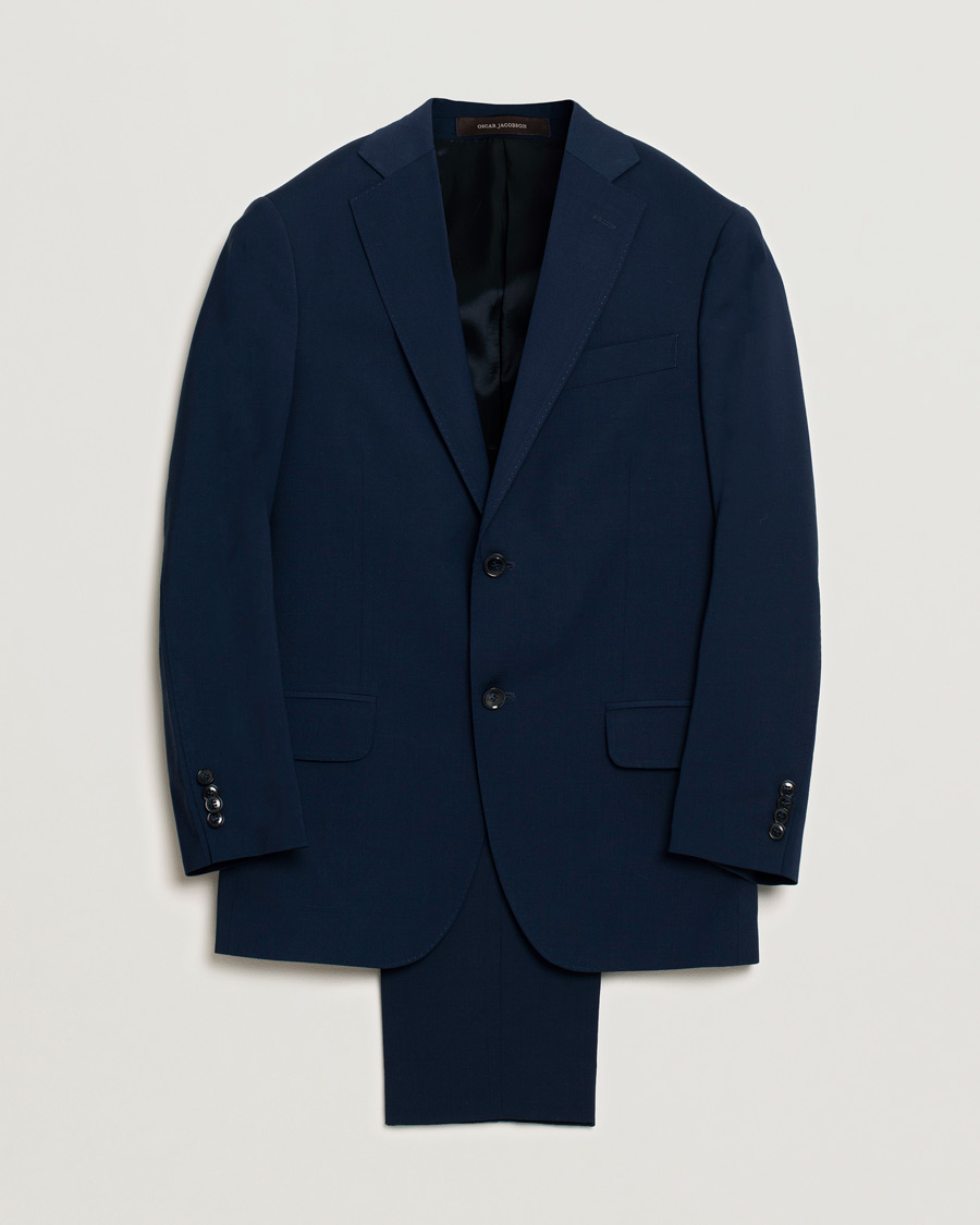 Mies | Pikkutakit | Pre-owned | Oscar Jacobson Edmund/Denz Wool Stretch Suit Blue 46
