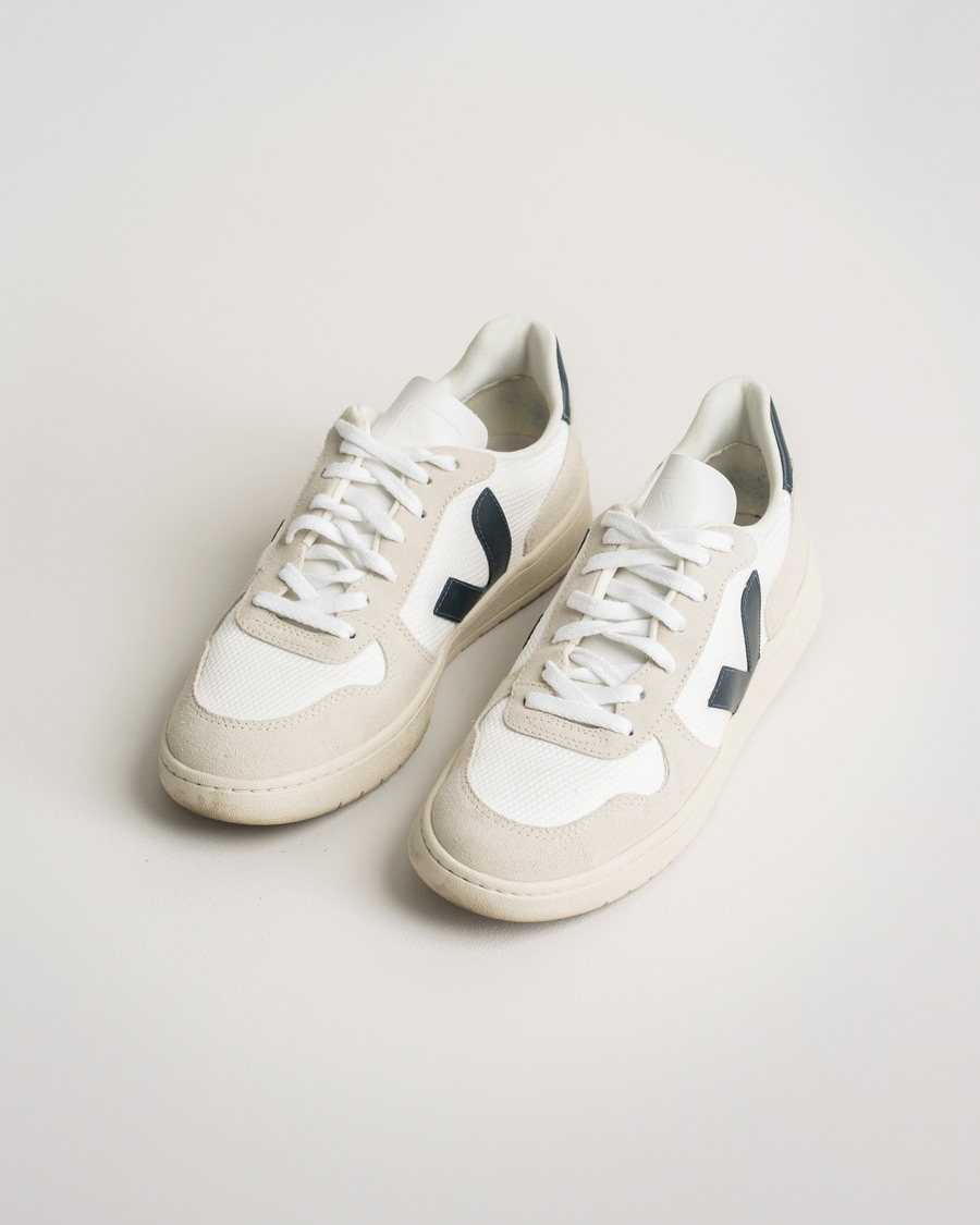 Mies | Veja V-10 Mesh Sneaker White Nautico | Pre-owned | Veja V-10 Mesh Sneaker White Nautico