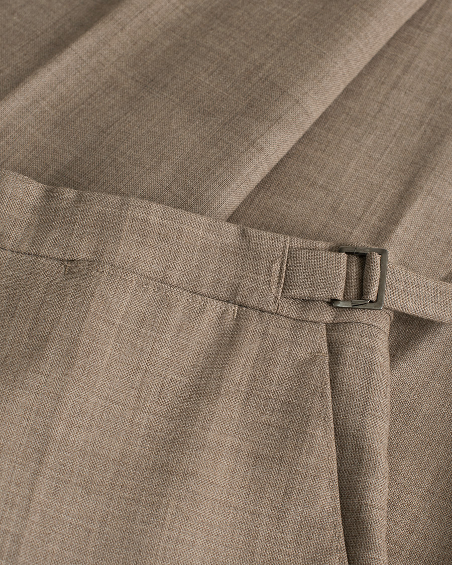 Mies | Puvut | Pre-owned | Berg&Berg Dan Wool Suit Taupe Melange 50