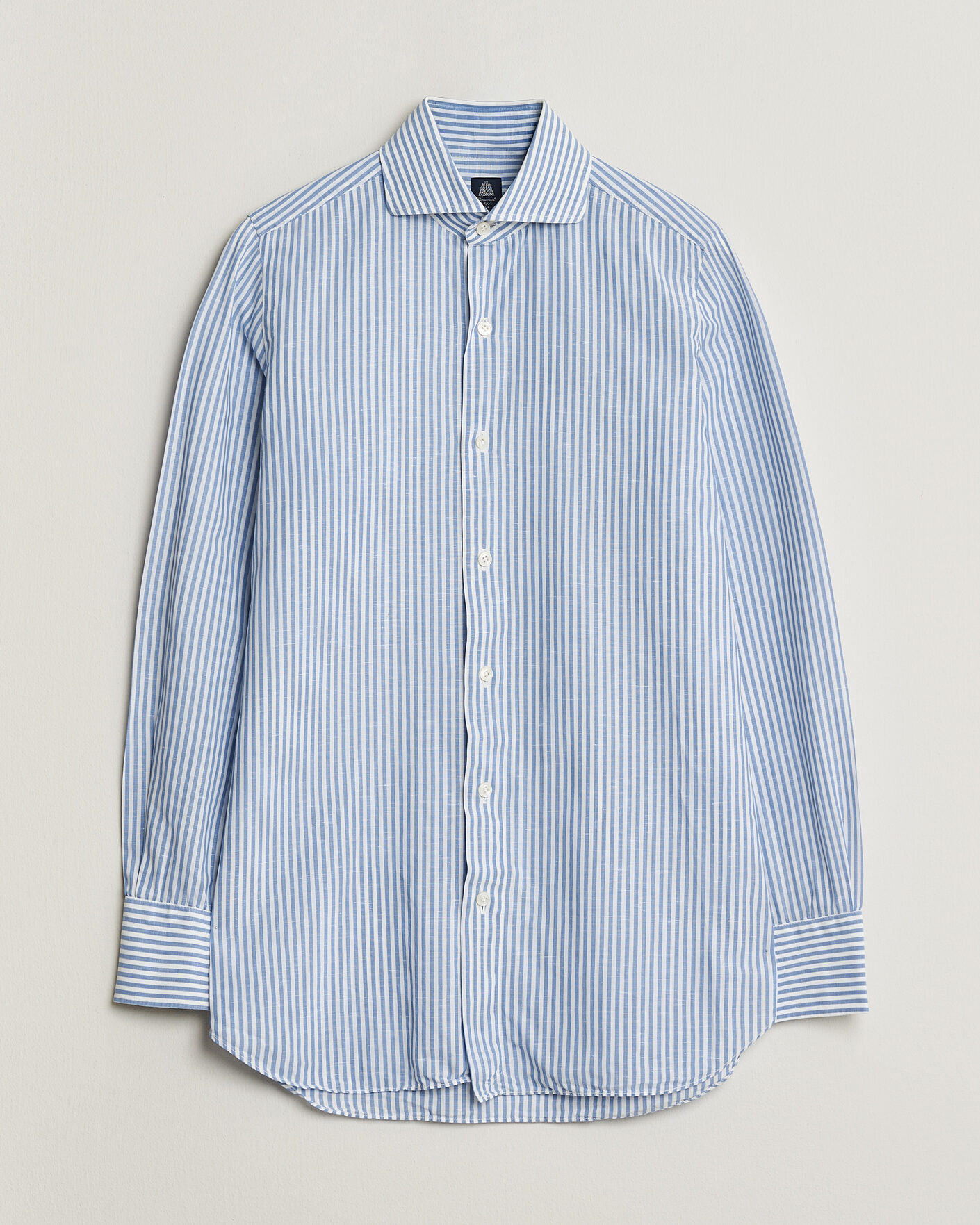 Mies | Finamore Napoli Slim Fit Shirt Blue Stripe 38 - S | Pre-owned | Finamore Napoli Slim Fit Shirt Blue Stripe 38 - S