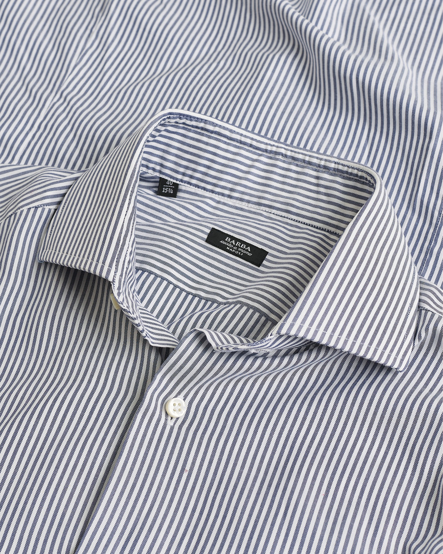 Mies | Pre-owned Kauluspaidat | Pre-owned | Barba Napoli Cutaway Shirt Blue Striped 40 - M