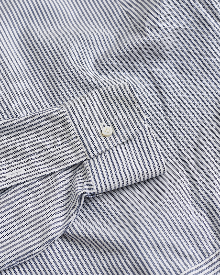Mies | Barba Napoli Cutaway Shirt Blue Striped 40 - M | Pre-owned | Barba Napoli Cutaway Shirt Blue Striped 40 - M