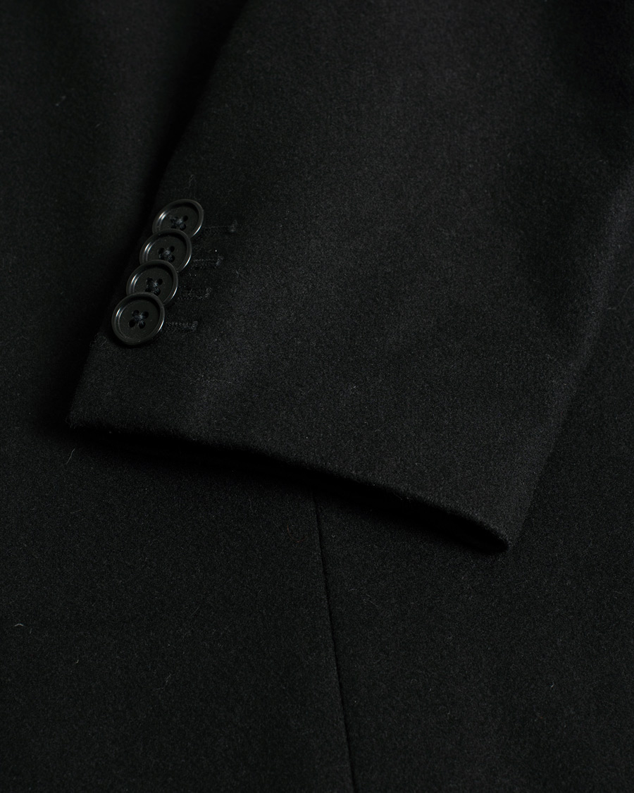 Mies | J.Lindeberg Wolger Compact Melton Coat Black | Pre-owned | J.Lindeberg Wolger Compact Melton Coat Black