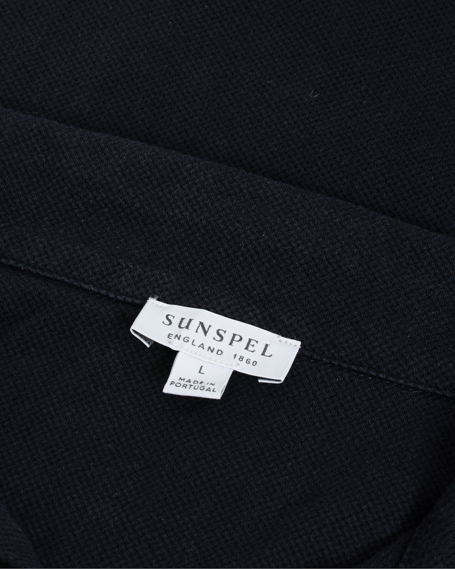 Mies | Puserot | Pre-owned | Sunspel Riviera Long Sleve Polo Navy