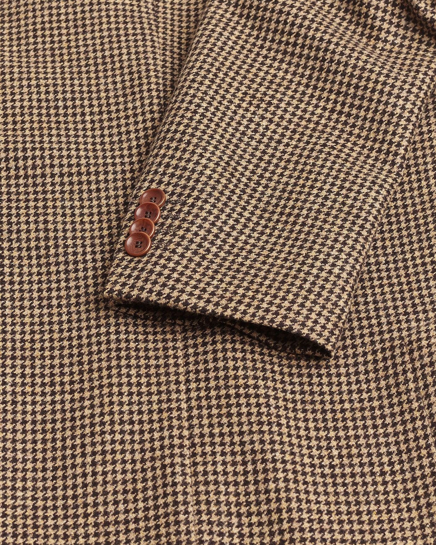 Mies | Pre-owned Pikkutakit | Pre-owned | Oscar Jacobson Einar Houndstooth Wool Blazer Brown 50