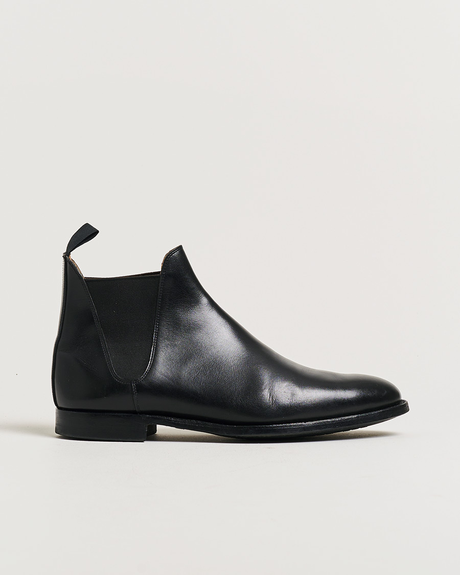 Mies | Pre-owned Pohjattavat kengät | Pre-owned | Crockett & Jones Chelsea 8 City Sole Black Calf UK8 - EU42