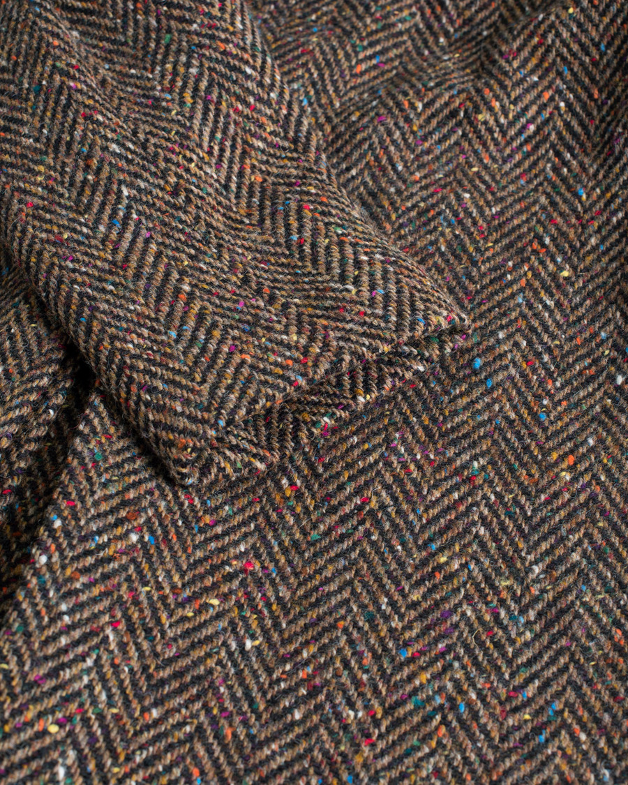 Mies | Berg&Berg Nelson Tweed Raglan Coat Brown 50 | Pre-owned | Berg&Berg Nelson Tweed Raglan Coat Brown 50