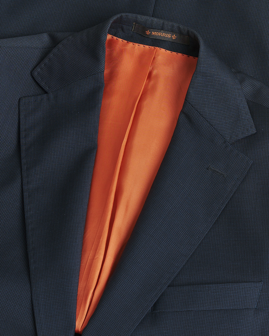 Mies | Pre-owned Puvut | Pre-owned | Morris Wool Suit Navy Check 150