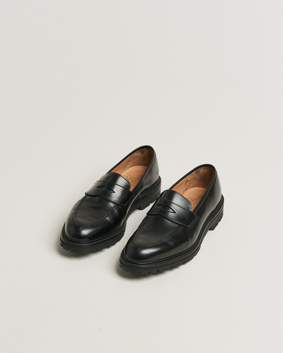 Mies | Crockett & Jones Henley 3 Loafers Black Cavalry Calf UK8 - EU42 | Pre-owned | Crockett & Jones Henley 3 Loafers Black Cavalry Calf UK8 - EU42