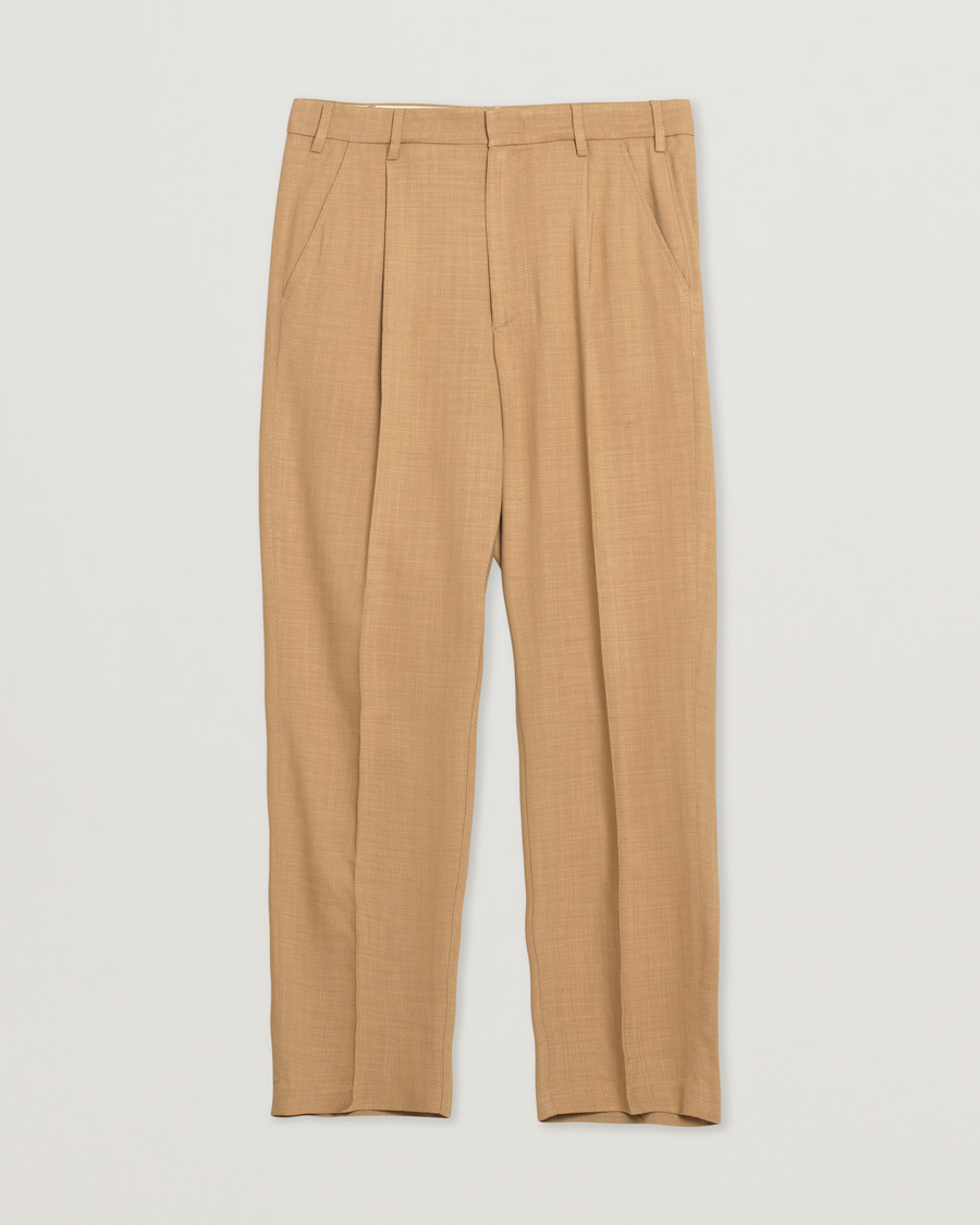 Mies | Barena Talon Pleated Trousers Khaki | Pre-owned | Barena Talon Pleated Trousers Khaki