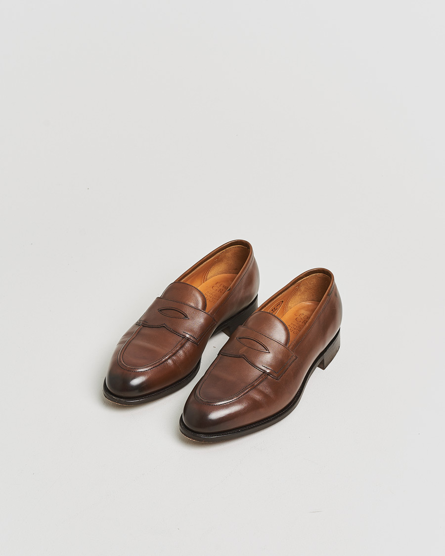 Mies | Pre-owned Pohjattavat kengät | Pre-owned | Edward Green Piccadilly Penny Loafer Dark Oak Antique UK7,5 - EU41,5