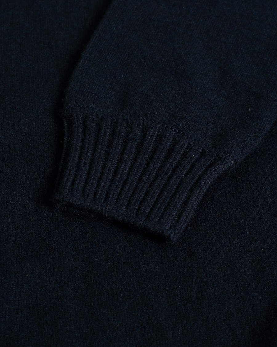 Mies | Gran Sasso Cashmere Crew Neck Navy 48 | Pre-owned | Gran Sasso Cashmere Crew Neck Navy 48