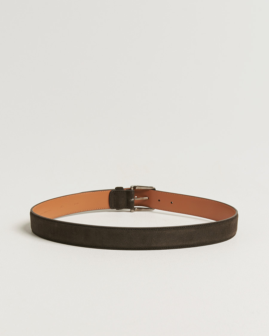 Mies | Pre-owned Asusteet | Pre-owned | Tod's Suede 3,5 cm Belt Brown 95