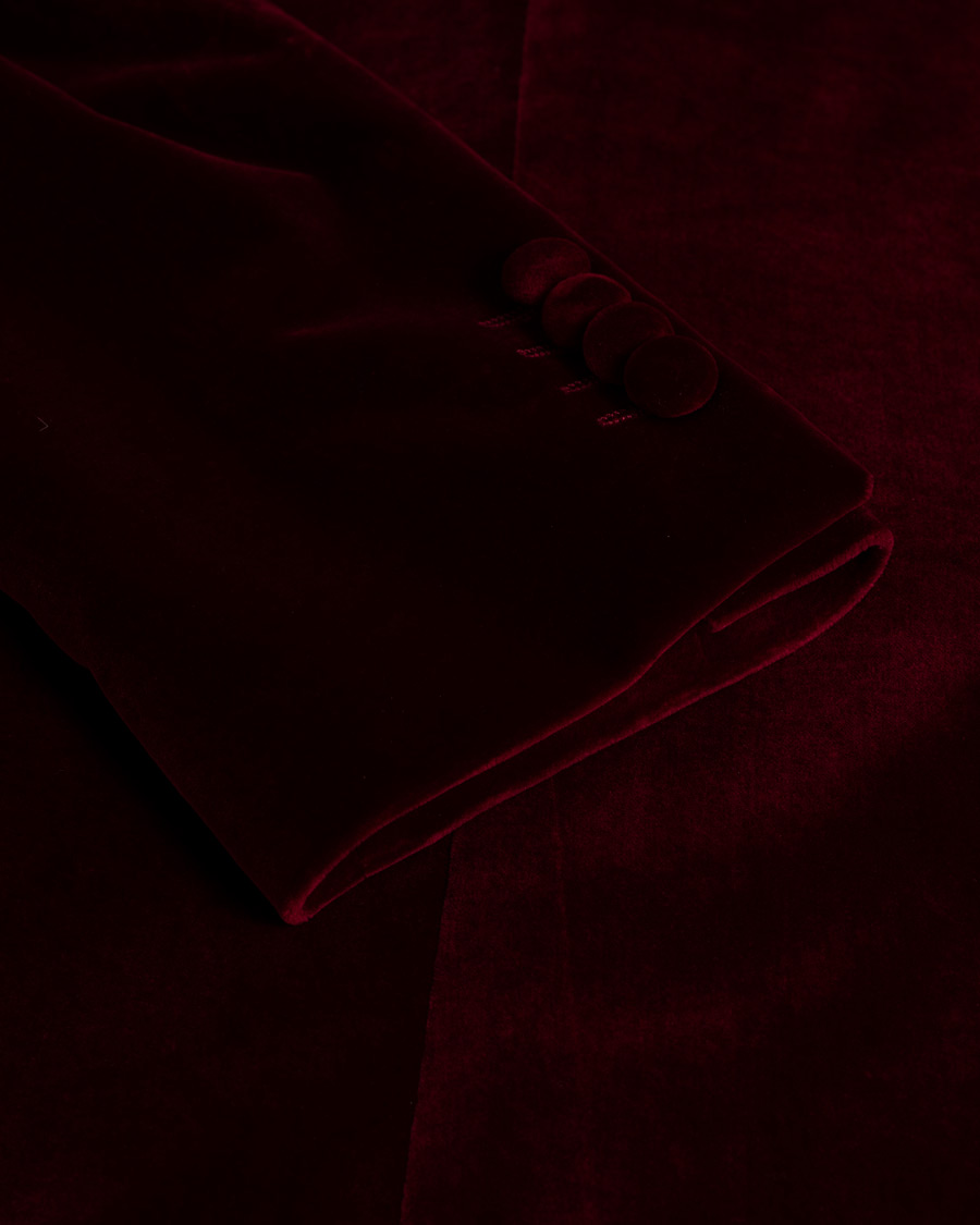 Mies | Pikkutakit | Pre-owned | Etro Soft Velvet Blazer Burgundy