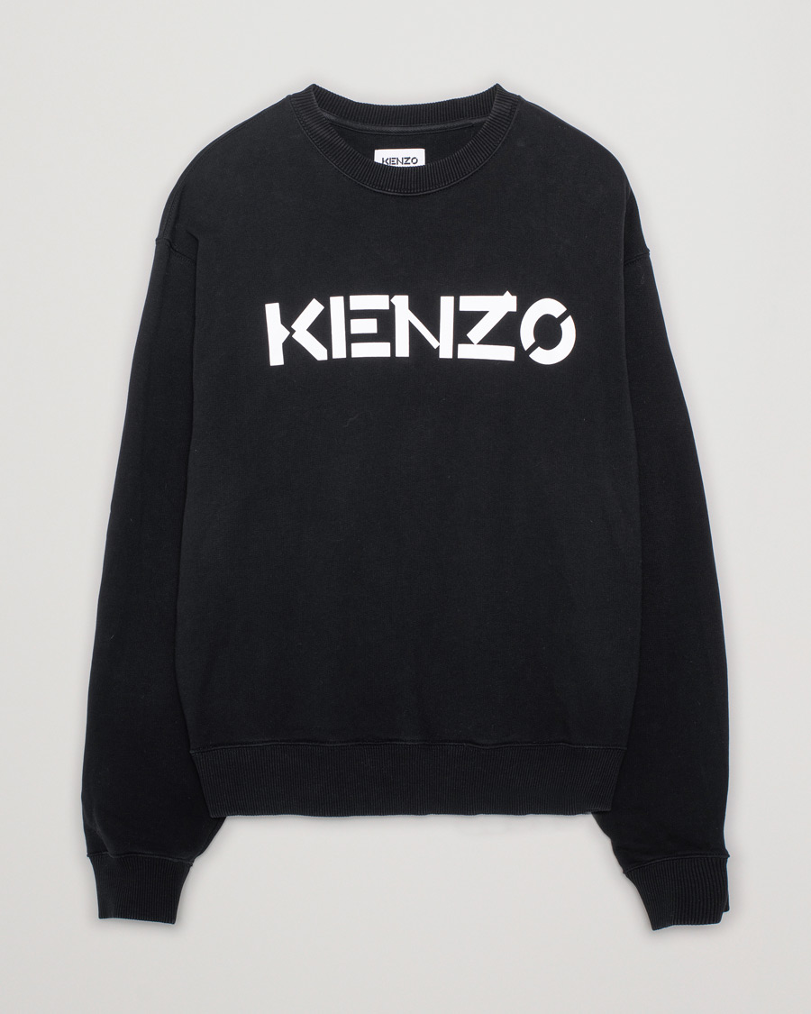 Mies | Puserot | Pre-owned | KENZO Logo Crew Neck Sweatshirt Black