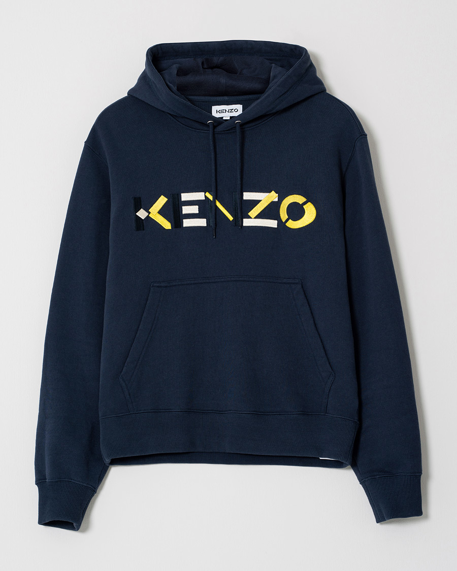 Mies | Puserot | Pre-owned | KENZO Multi Logo Hoodie Navy XS