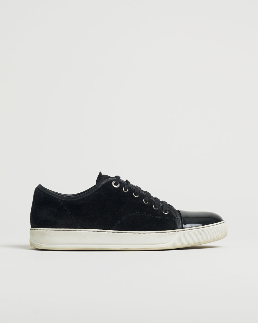 Mies | Lanvin DBB1 Patent Cap Toe Sneaker Black | Pre-owned | Lanvin DBB1 Patent Cap Toe Sneaker Black