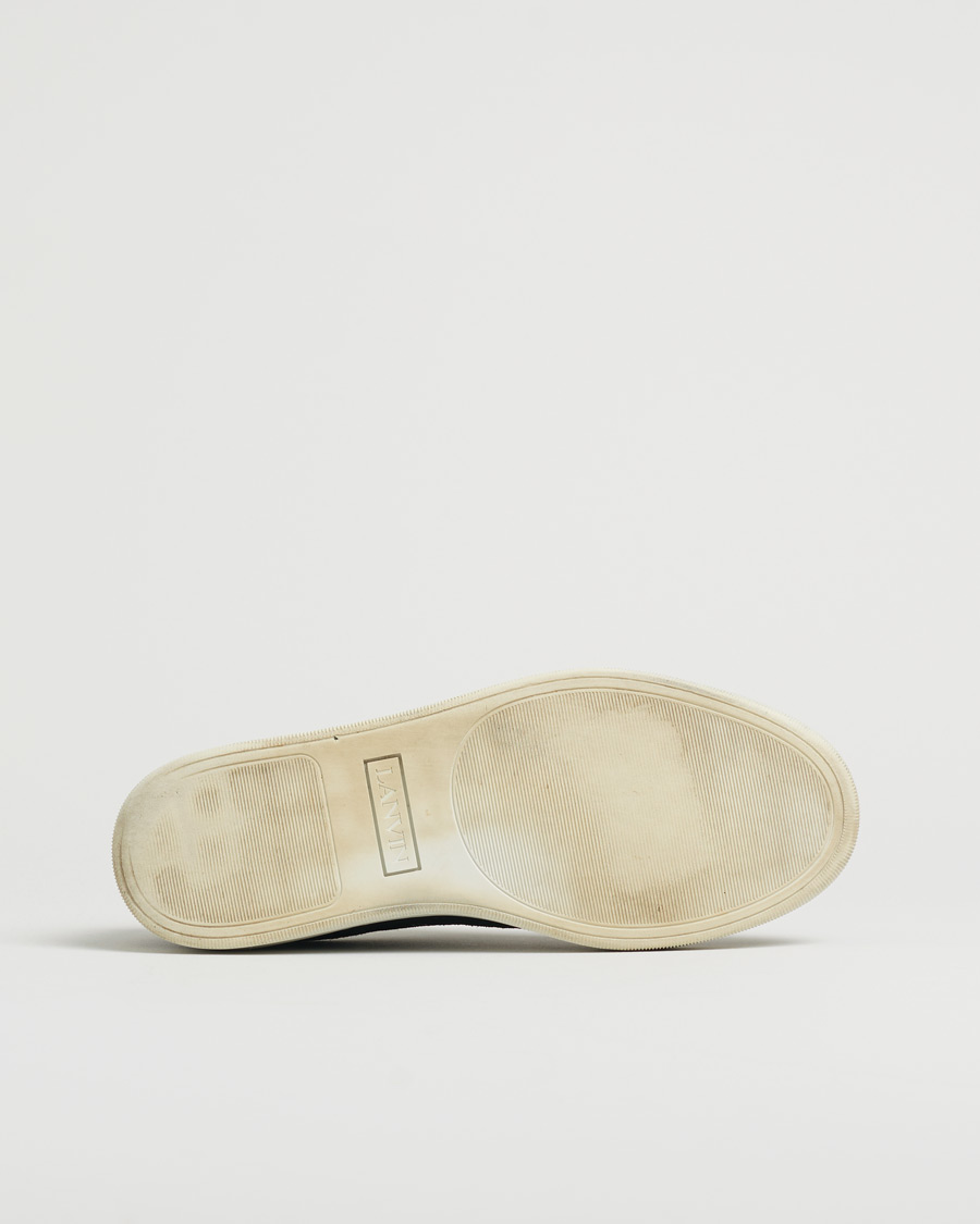 Mies | Lanvin DBB1 Patent Cap Toe Sneaker Black | Pre-owned | Lanvin DBB1 Patent Cap Toe Sneaker Black