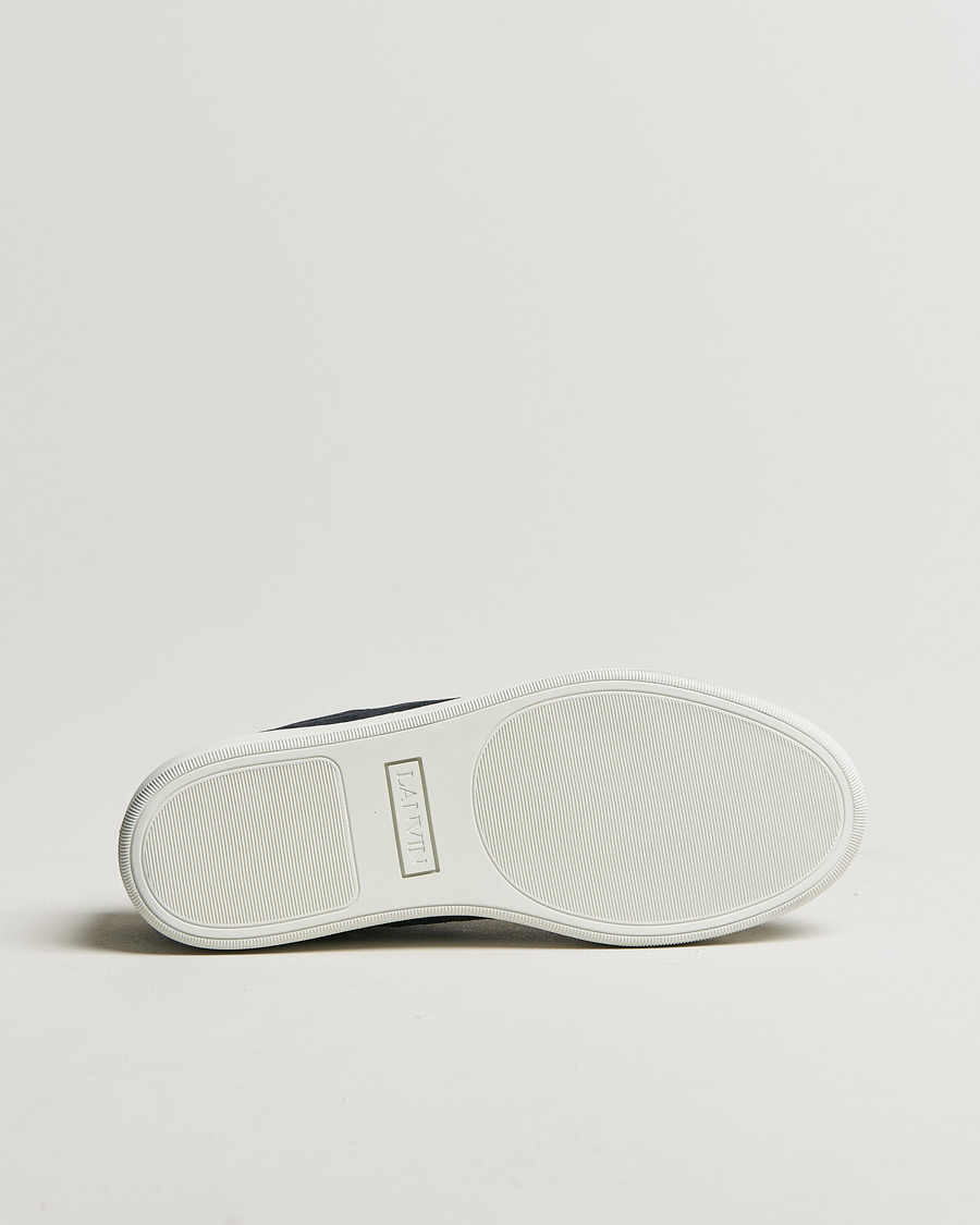 Mies | Lanvin Patent Cap Toe Sneaker Navy | Pre-owned | Lanvin Patent Cap Toe Sneaker Navy