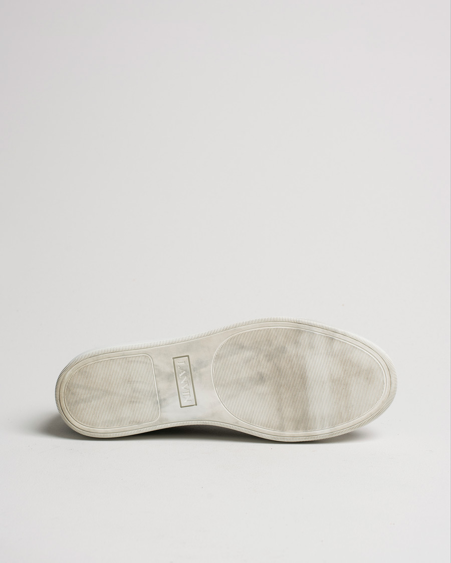 Mies | Lanvin Nappa Cap Toe Sneaker Black | Pre-owned | Lanvin Nappa Cap Toe Sneaker Black