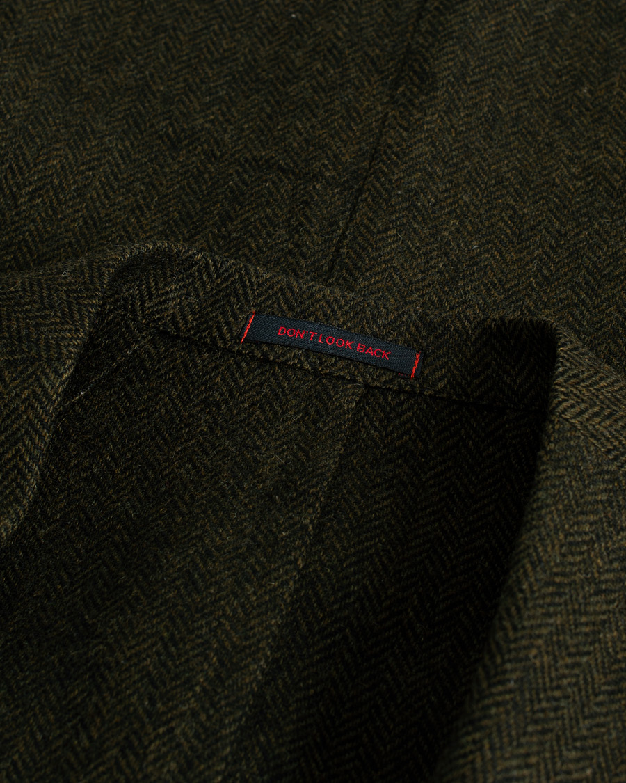 Mies | Pikkutakit | Pre-owned | The Gigi Degas Wool Herringbone Blazer Green 50