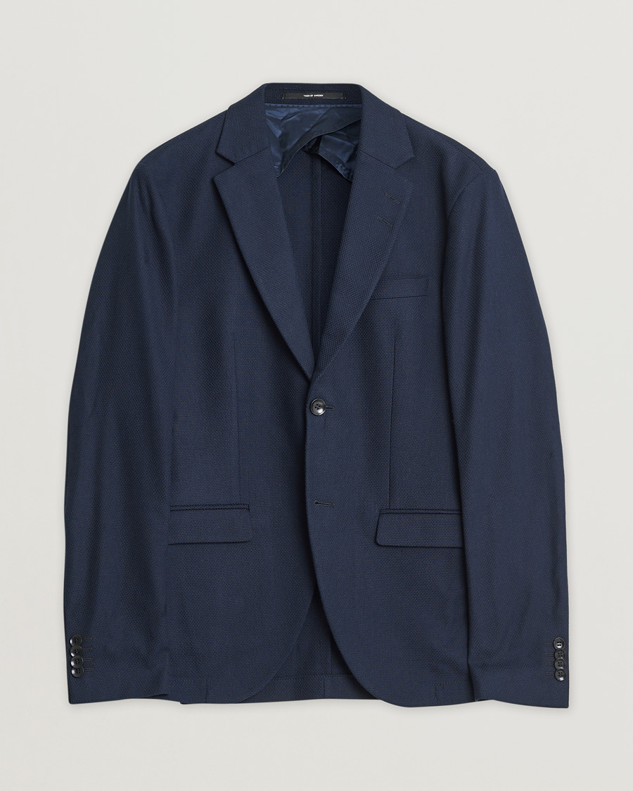 Mies | Tiger of Sweden Lamonte Cotton Blazer Navy 46 | Pre-owned | Tiger of Sweden Lamonte Cotton Blazer Navy 46