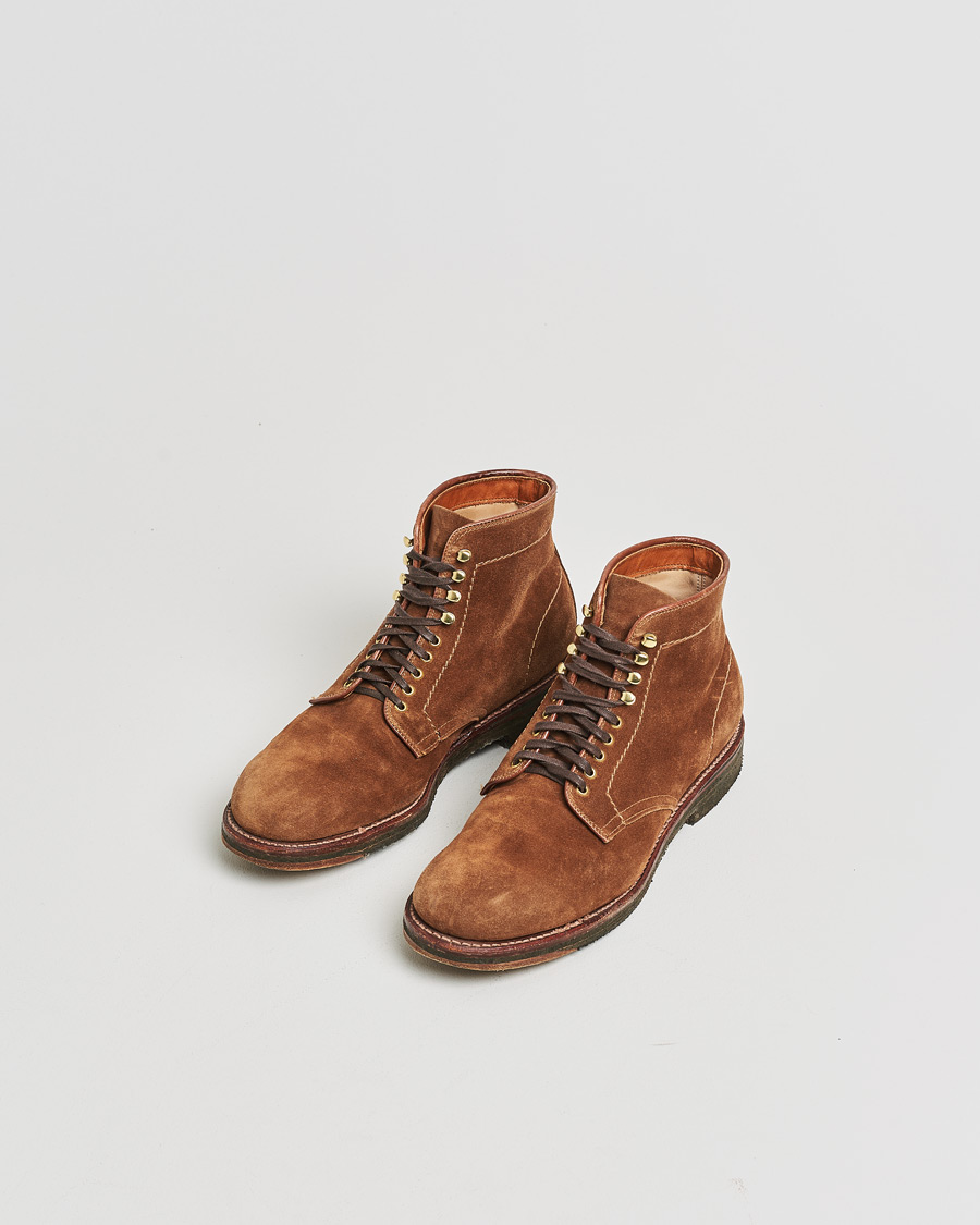 Mies | Pre-owned Kengät | Pre-owned | Alden 46054H Plain Toe Boot Snuff Suede US8 - EU41,5