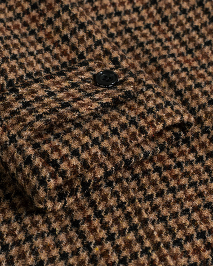 Mies | Takit | Pre-owned | BEAMS PLUS Harris Tweed Balmacaan Coat Gun Club Check