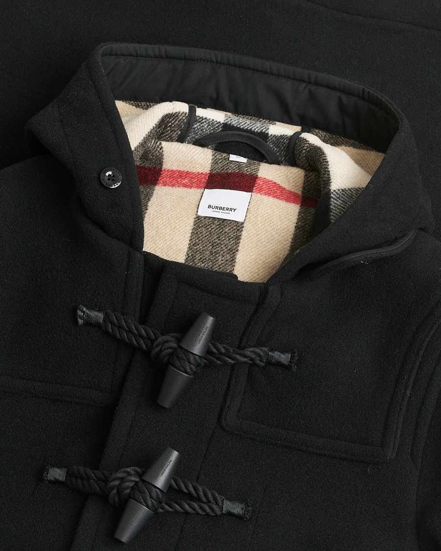 Mies | Pre-owned Takit | Pre-owned | Burberry Wool Duffle Coat Black 50