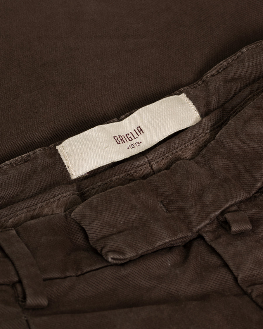 Mies | Housut | Pre-owned | Briglia 1949 Brushed Cotton Cargo Trousers Brown 46