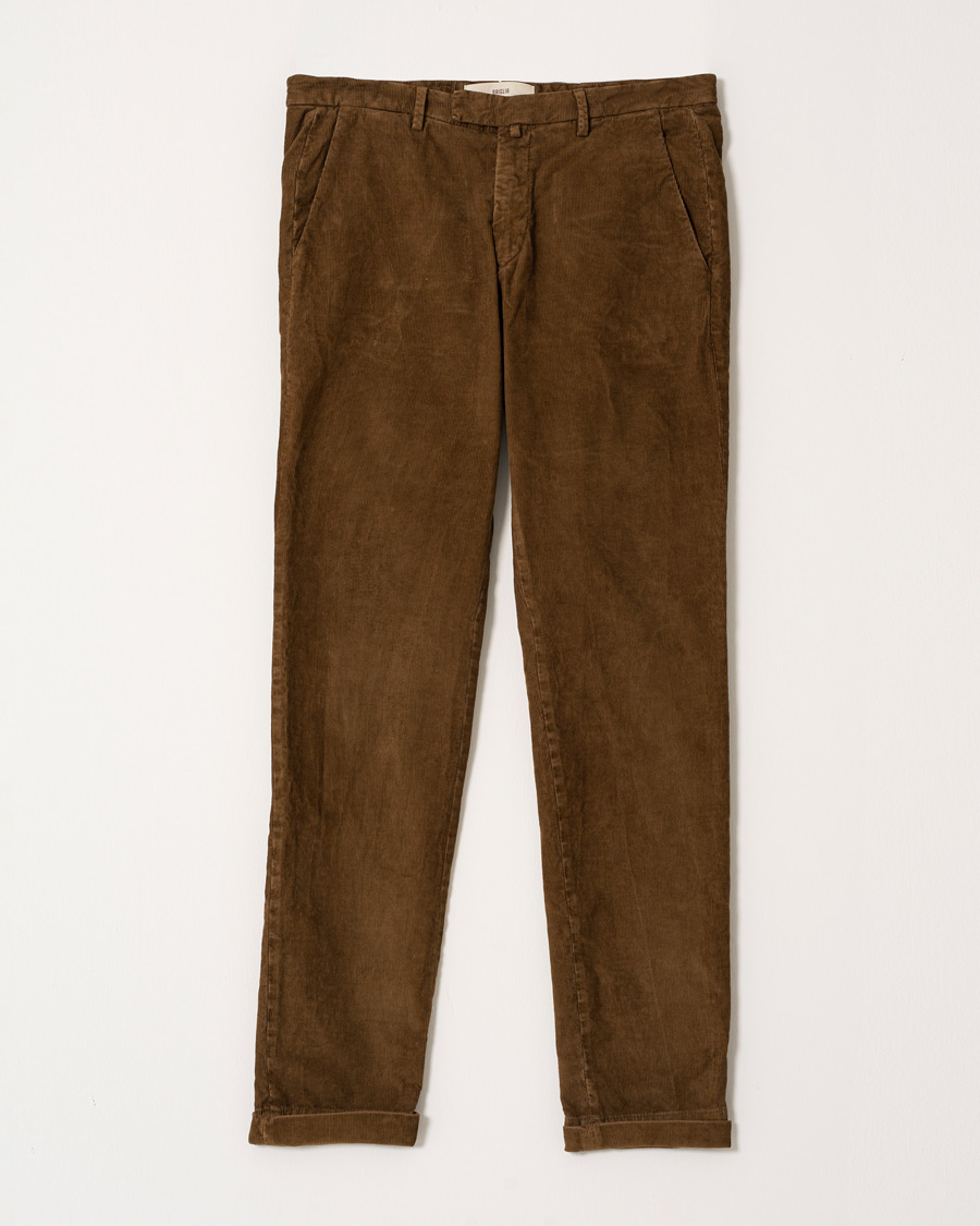 Mies | Housut | Pre-owned | Briglia 1949 Slim Fit Corduroy Trousers Light Brown 48