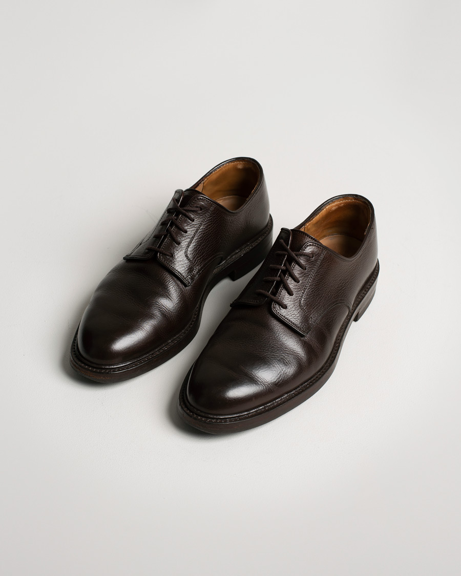 Mies | Crockett & Jones x Tärnsjö Garveri Grasmere Country Grain Dainite Dark Brown | Pre-owned | Crockett & Jones x Tärnsjö Garveri Grasmere Country Grain Dainite Dark Brown