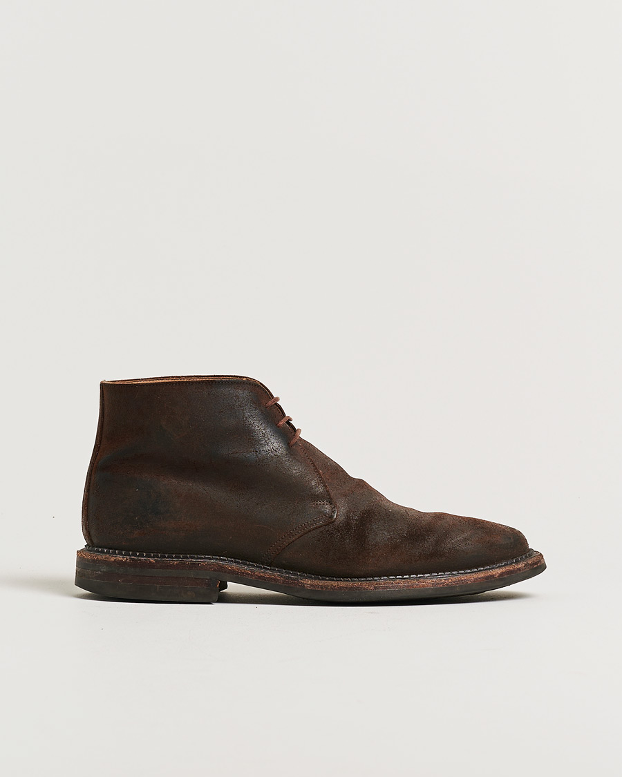Mies | Pre-owned Pohjattavat kengät | Pre-owned | Crockett & Jones Molton Chukka Dk Brown Rough-Out Suede UK8 - EU42