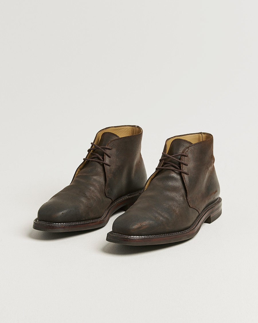 Mies | Pre-owned Pohjattavat kengät | Pre-owned | Crockett & Jones Molton Chukka Dk Brown Rough-Out Suede UK10 - EU44