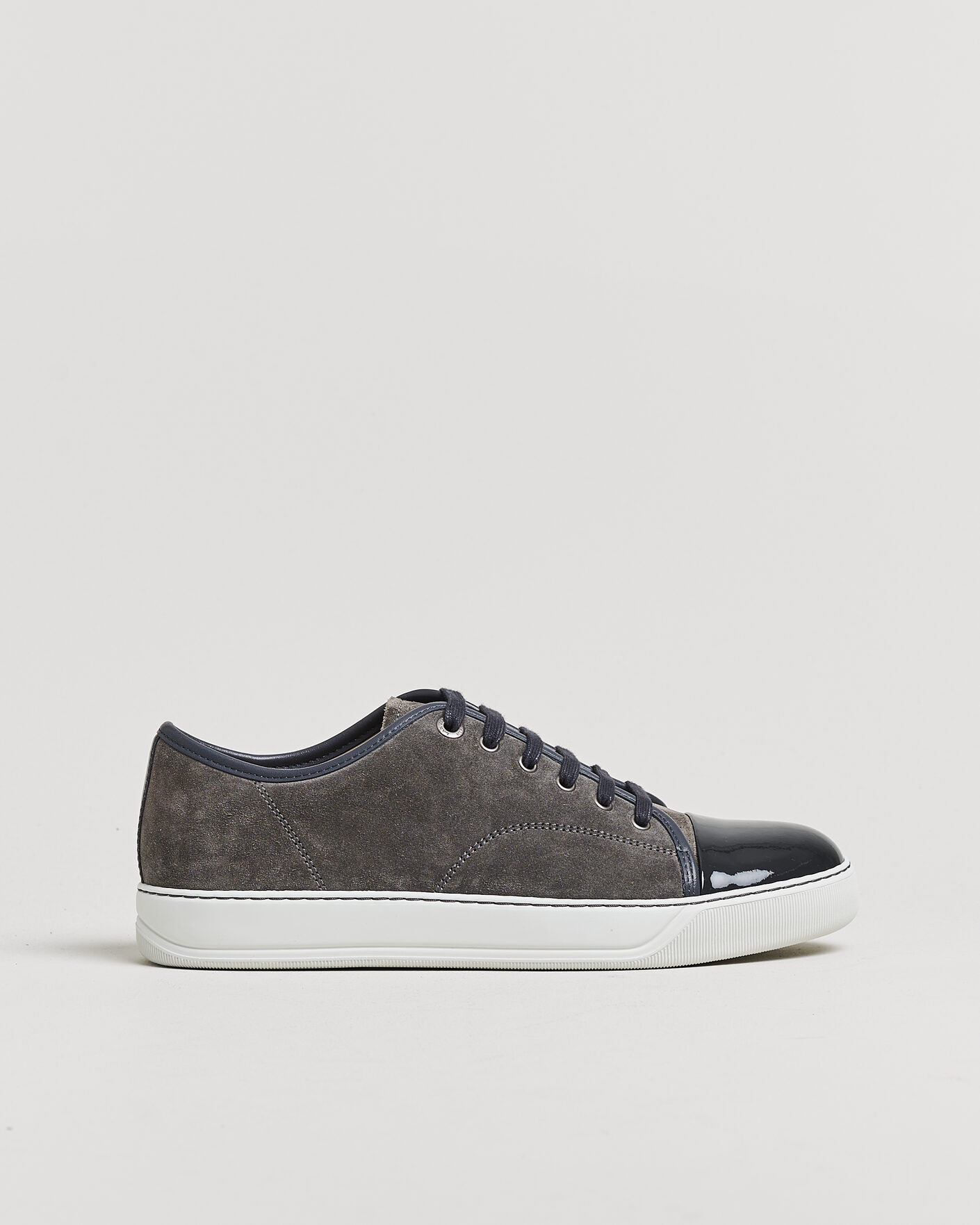 Mies | Pre-owned Kengät | Pre-owned | Lanvin DBB1 Patent Cap Toe Sneaker Dark Grey UK8 - EU42