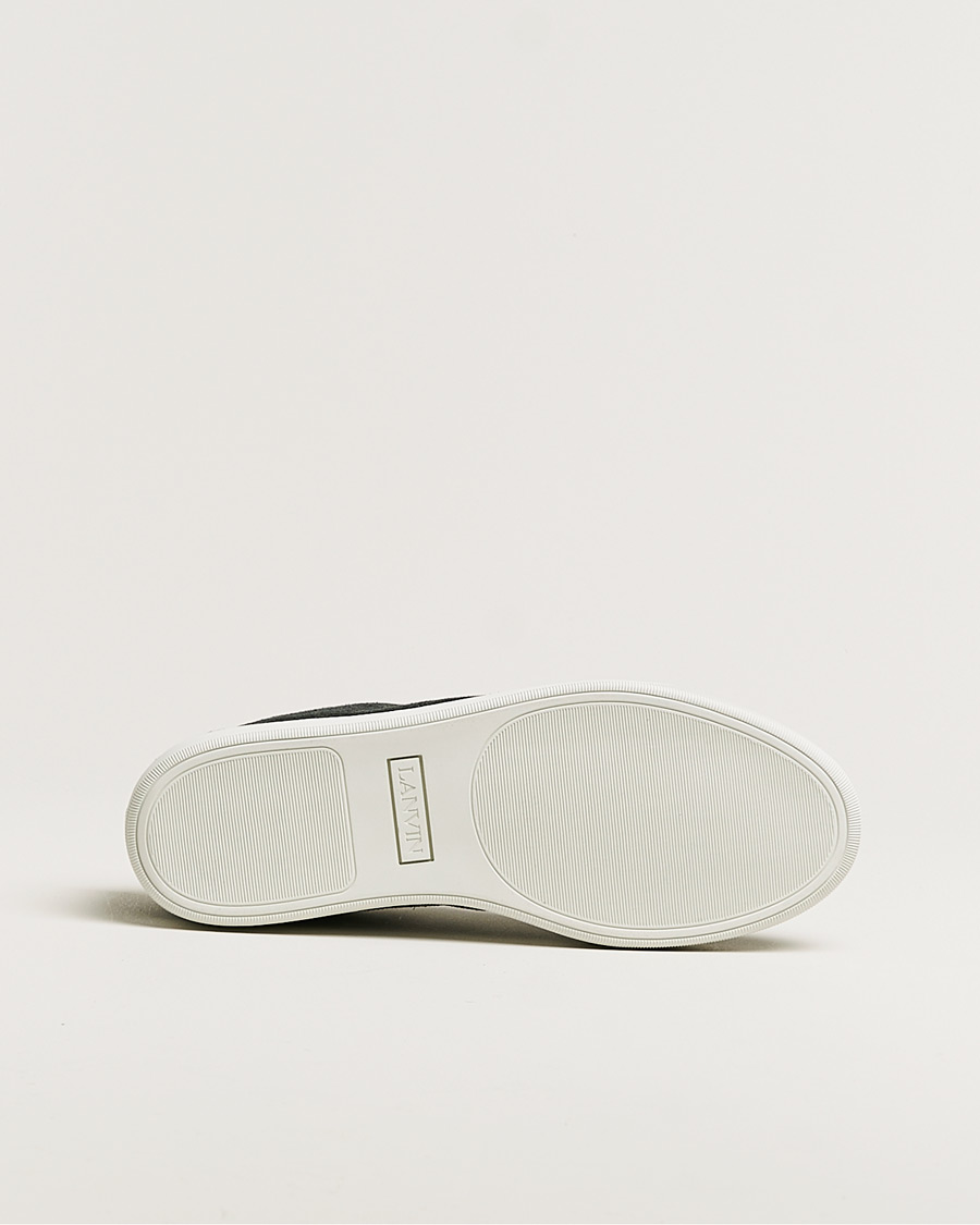 Mies | Lanvin Patent Cap Toe Sneaker Dark Grey | Pre-owned | Lanvin Patent Cap Toe Sneaker Dark Grey