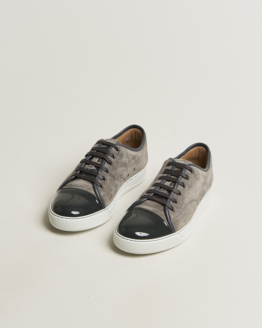 Mies | Pre-owned Kengät | Pre-owned | Lanvin DBB1 Patent Cap Toe Sneaker Dark Grey UK10 - EU44