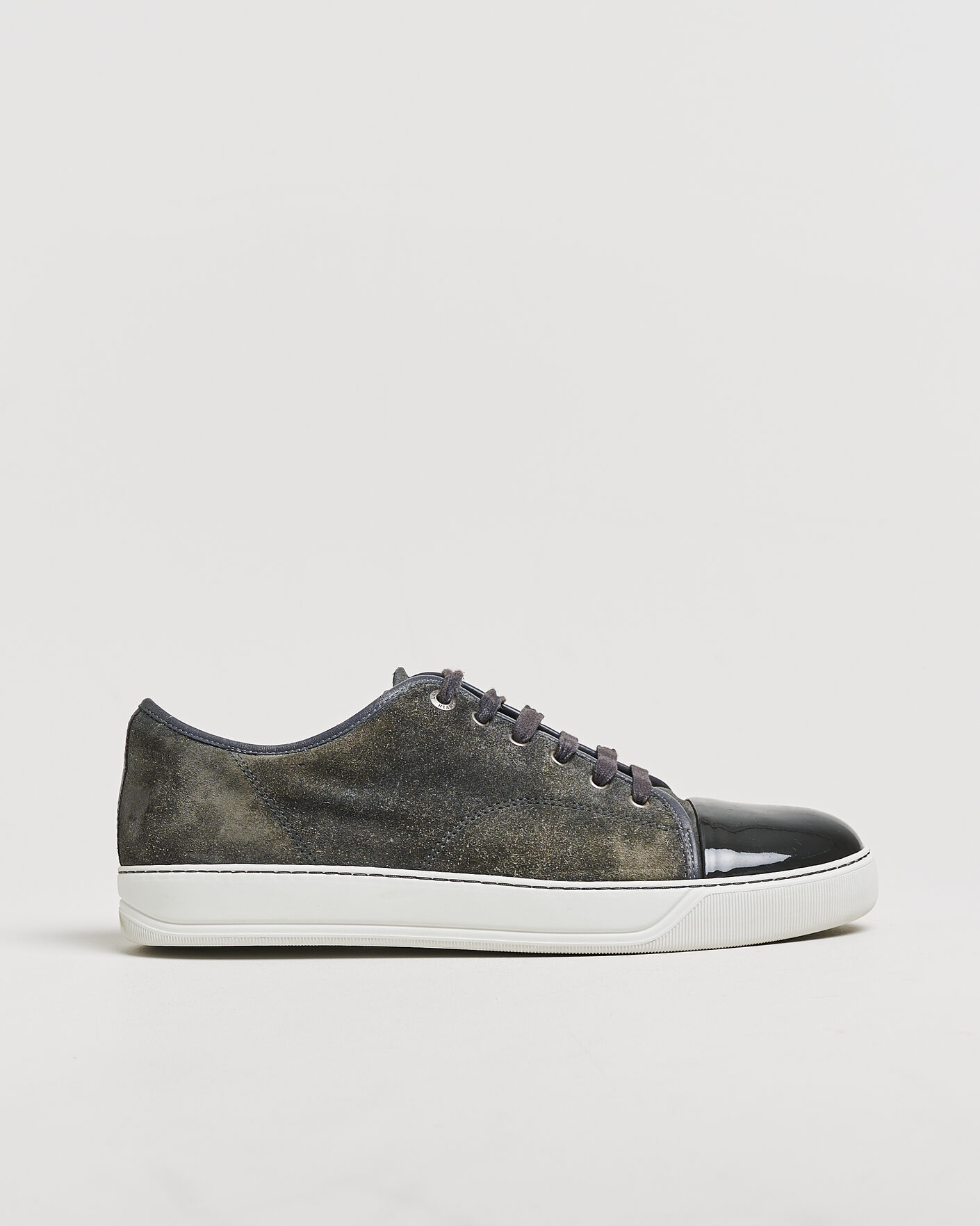 Mies | Pre-owned Kengät | Pre-owned | Lanvin DBB1 Patent Cap Toe Sneaker Dark Grey UK10 - EU44